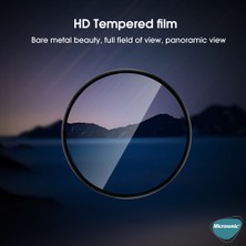 Microsonic Huawei Watch Ultimate Tam Kaplayan Nano Cam Ekran Koruyucu Siyah