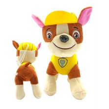 PopŞeker Paw Patrol Peluş Rubble Paw Patrol Karakterlerinden Oyuncak Peluş Rubble 22CM.