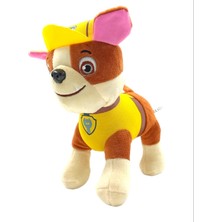 PopŞeker Paw Patrol Peluş Rubble Paw Patrol Karakterlerinden Oyuncak Peluş Rubble 22CM.