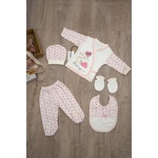 Sitilin Kız Bebek Pembe Anne Tavşan 5 Li Hastane Çıkışı Yenidoğan Seti STL6208