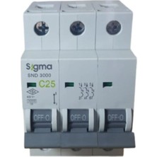 Sigma 3X25A C Serisi 3ka Otomatik Sigorta