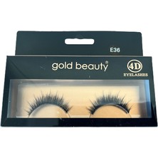 Gold Beauty 4d Kolay Uygulanabilir Doğal Ipek Takma Kirpik E36