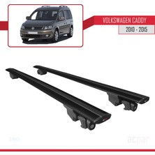 Acpar Volkswagen Caddy 2010-2015 Arası ile Uyumlu Hook Model Anahtar Kilitli Ara Atkı Tavan Barı Siyah