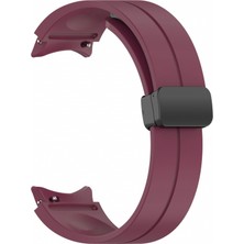 Kny Samsung Galaxy Watch 4 Classic 46 mm (20MM) Için Manyetik Kopçalı Renkli Silikon Kayış-Kordon Krd-84