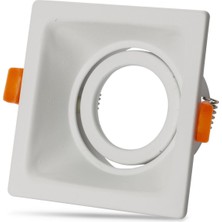 Noas Nil Beyaz Alüminyum Dekoratif Spot Kasası Kare YL60-2011