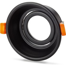 Noas Nil Siyah Alüminyum Dekoratif Spot Kasası Yuvarlak YL60-1910