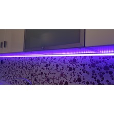 Zonled Rgb Renkli Kumandalı Mutfak Dolabı ve Tezgah Altı Köşe LED Şerit Profil Aydınlatma