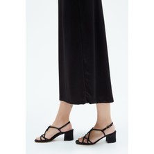 Tamer Tanca Kadın Vegan Topuklu Sandalet 292 02-1826 Bn Sndlt Y23