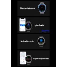 Kiwitime Dt.no1 Ultra Mate Siri Nfc Ios Android Uyumlu (2 Kordon) Bluetooth Arama Akıllı Saat