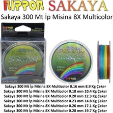 Nippon Sakaya 300 mt Ip Misina 8x Multi Color
