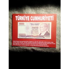 Yedi Otuz Orjinal Koleksiyon Paralı Ayakli Hediye Kart . Hediye . 7. Emisyon 20.000 Lira .