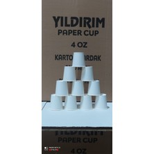 Yıldırım Paper Cup 4 Oz Baskısız Karton Bardak