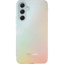 Kılıfmania Samsung Galaxy A24 ile Uyumlu Kapak Kamera Korumalı Tıpalı Şeffaf Silikon Kılıf