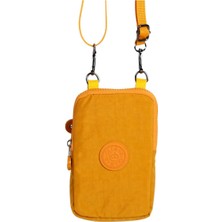 SİA ÇANTA Krinkıl Kumaş Küçük Boy Telefonluklu Saglam Kullanışlı Örgü Kemer Askılı Çapraz Çanta