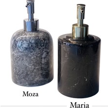 Lux & Marble Moza Savon - Siyah Mermer Sabunluk