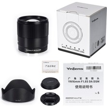 Yongnuo YN16MM F1.8s Da Dsm Aps-C Sony E-Mount Uyumlu Geniş Açı Lens
