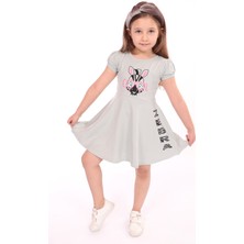 Toontoy Kids Toontoy Kız Çocuk Baskılı Elbise