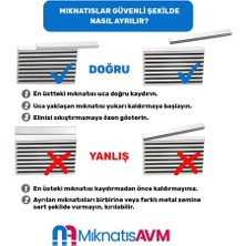 Mıknatıs Avm 15x10x1 mm N35 Dikdörtgen Güçlü Neodyum Mıknatıs (Boy: 15 mm, En: 10 mm, Kalınlık: 1 mm)