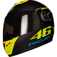 Pro Helmets S-012 Siyah Vizör Full Face Motosiklet Kaski