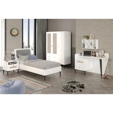 TRİO ÇALIŞMA MASASI (BEYAZ) (%100MDF)