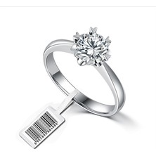 Barfas Uhf Rfıd Yapışkanlı Kuyum Etiketi 50 Adet - BR0517 Barfas