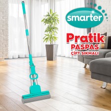 Smarter Çift Sıkmalı Pratik Paspas  + Pratik Kova