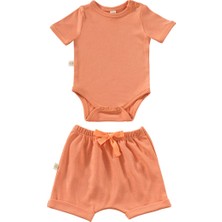 Tiny Lamb Elatıon Dessert Şortlu Bodysuit Takım - 2 Parça | Yazlık Bebek Kıyafeti Şort ve Kısa Kollu Bodysuit