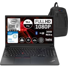 Lenovo Thinkpad E15 Gen4 Intel Core I7 1255U 16GB 512GB SSD + 512GB SSD Freedos 15.6" Fhd Taşınabilir Bilgisayar 21E6006YTX02 + Zetta Çanta