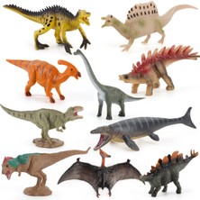 Ruyı Dinozor Oyuncak Seti 12 Mini Katı Dinozor Simülasyon Modeli Süsler (Yurt Dışından)