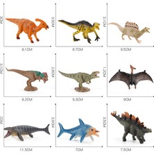 Ruyı Dinozor Oyuncak Seti 12 Mini Katı Dinozor Simülasyon Modeli Süsler (Yurt Dışından)