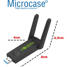 Microcase Dual Band AC1300 Mbps 3.0 Kablosuz USB Wifi Adaptörü AL3949