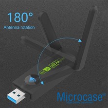 Microcase Dual Band AC1300 Mbps 3.0 Kablosuz USB Wifi Adaptörü AL3949