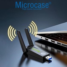 Microcase Dual Band AC1300 Mbps 3.0 Kablosuz USB Wifi Adaptörü AL3949