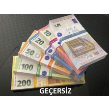 Aykar Hediyelik 600 Adet Karışık Euro 5-10-20-50-100 ve 200 Euro Geçersiz Paralar Oyun Şaka  Parası Film Dizi Için