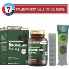 Nutraxin Bromelain 500 mg + Galeno Pharma Tablet Kutusu