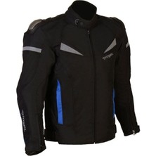 Prohel Motosiklet Montu Erkekler İçin Mavi Desenli Siyah Su Geçirmez 4 Mevsim Kullanım