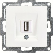 Günsan Elektrik Vısage Beyaz Usb Data Prizi