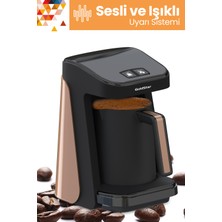 Goldstar Geniş Hazneli Bpa Free Özellikli 5 Kişilik Türk Kahve Makinesi Siyah Gold ST-7345EG