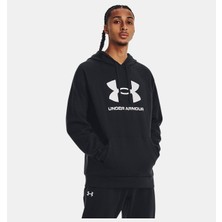 Under Armour Ua Rival Fleece Logo Hd Siyah Erkek Sweatshirt 1379758-001