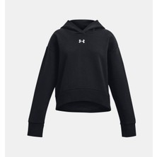Under Armour Kız Çocuk UA Rival Fleece Crop Kapüşonlu Üst 1379517-001