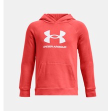 Under Armour Erkek Çocuk UA Rival Fleece Big Logo Kapüşonlu Üst 1379791-690