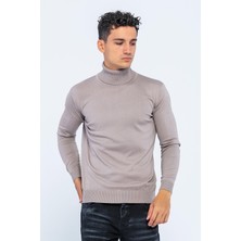 Cekmon Erkek Regular Fit Uzun Kollu Boğazlı Kazak