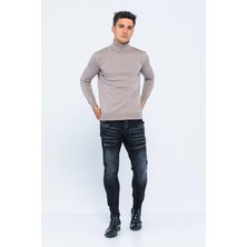 Cekmon Erkek Regular Fit Uzun Kollu Boğazlı Kazak