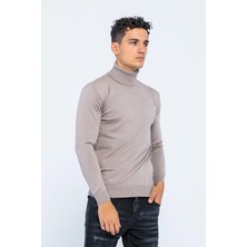 Cekmon Erkek Regular Fit Uzun Kollu Boğazlı Kazak