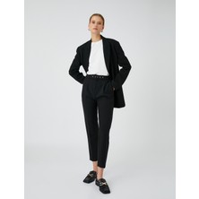 Koton Kemerli Kumaş Pantolon Dar Paça Yüksek Bel