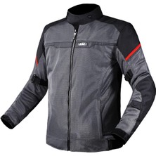Ls2 Rıva Siyah-Gri-Kırmızı Polyester Mont Nefes Alabilen 4 Mevsim Su Geçirmez 4XL