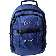 Escape Sırt Çantası Laptop Bölmeli Spor ve Okul Sırt Çantası Kumaş Çanta Outdoor Günlük Kullanım 30X43X13 Lacivert