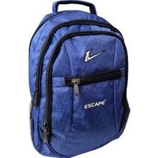 Escape Sırt Çantası Laptop Bölmeli Spor ve Okul Sırt Çantası Kumaş Çanta Outdoor Günlük Kullanım 30X43X13 Lacivert