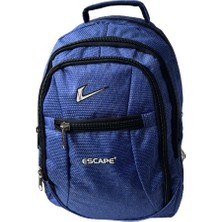 Escape Sırt Çantası Laptop Bölmeli Spor ve Okul Sırt Çantası Kumaş Çanta Outdoor Günlük Kullanım 30X43X13 Lacivert