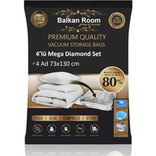 Balkan Room Vakum Hurcu 4’lü Mega Diamond Set Vakumlu Hurç Vakumlu Poşet